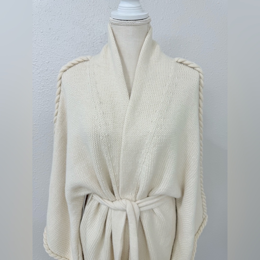 Mara Hoffman Alpaca Merino Wool Blend Kimono Style Robe Sweater Cardigan Large - Picture 2 of 8